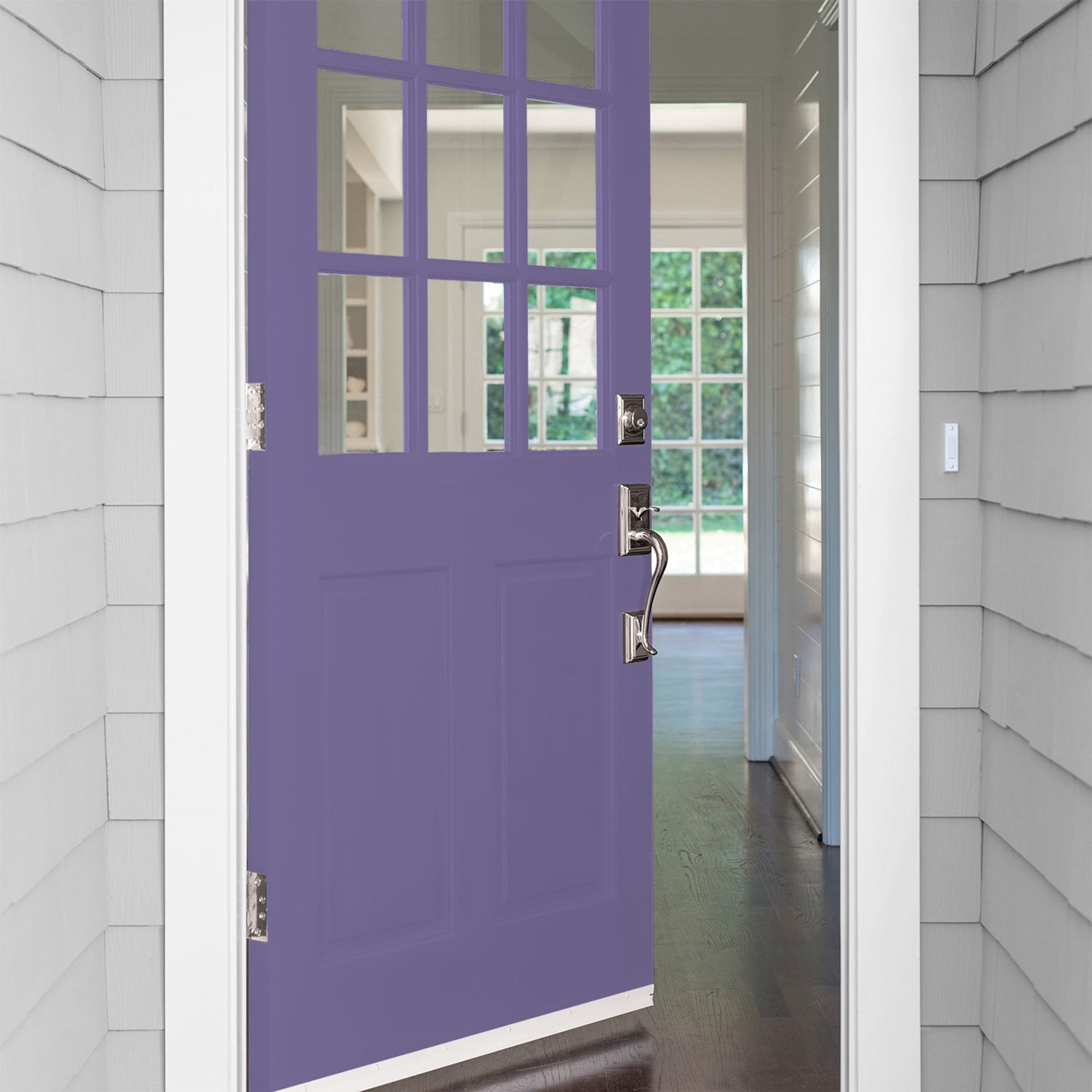Glidden High Endurance Plus Purple Grapes Satin Exterior Paint and Primer, 1 Gallon