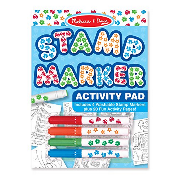 Melissa & Doug Stamp Markers and Activity Pad Stars, Fish, Cars, and