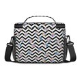 thumbnail image 3 of Lunch Box Pioneer Flower Floral Print Pattern Insulated Lunch Bag for Women Men,Medium Leakproof Lunchbox Cooler Bag Adjustable Strap,10 X 6.7 X 8 Inches, 3 of 6