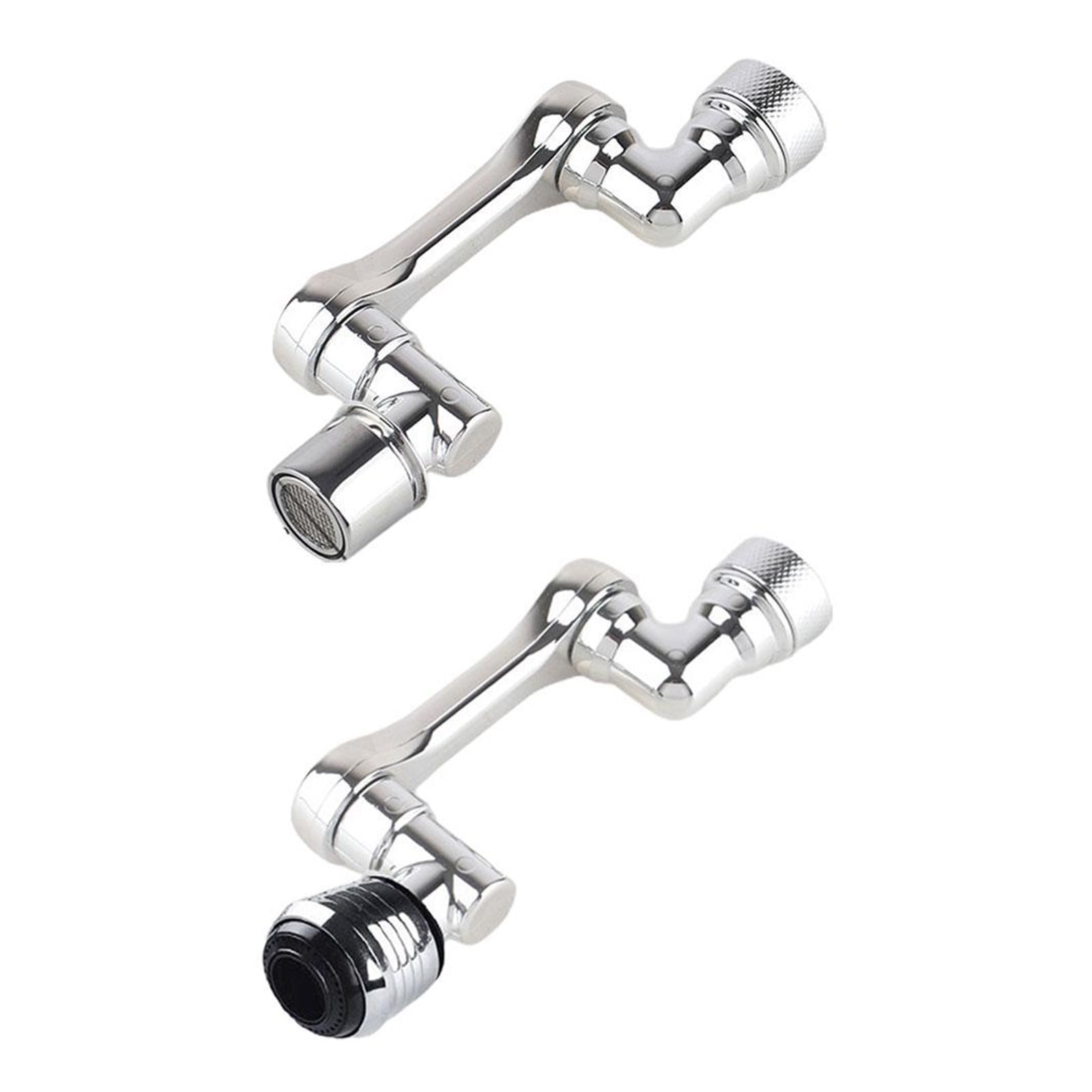 Universal 1080° Swivel Robotic Arm Swivel Extension Faucet Aerator Plastic Faucet Spray Head Wash Basin Tap Extender Adapter ,Water Saving