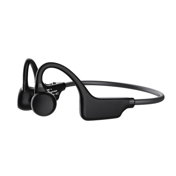 Wovilon Mini Bone Conducting Headphones, Open Ear Headphones Wireless Bluetooth, Bt 5.1 Neckband Sport Wireless Earphones with Mic, Waterproof Sweatproof Earphones Induction for Sport, Work