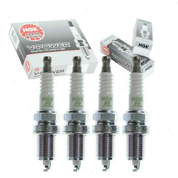 4 pc NGK V-Power Spark Plugs compatible with Honda Civic 1.7L L4 2001-2005