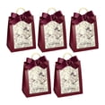 thumbnail image 2 of 5 cajas de regalo con dulces, elegantes bolsas para banquetes y bodas. Rojo, 2 of 7