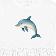 thumbnail image 4 of Inktastic Cute Blue Dolphin Girls Toddler Dress, 4 of 5