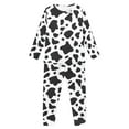 thumbnail image 2 of Suhoaziia Cow Pattern Youth Pajamas Boys Full-length Multi-Season Nightwear Set of 2 Durable Breathable Fall Clothing for Leisure Time Long Pajama Pant Fit 3-4 Years, 2 of 5