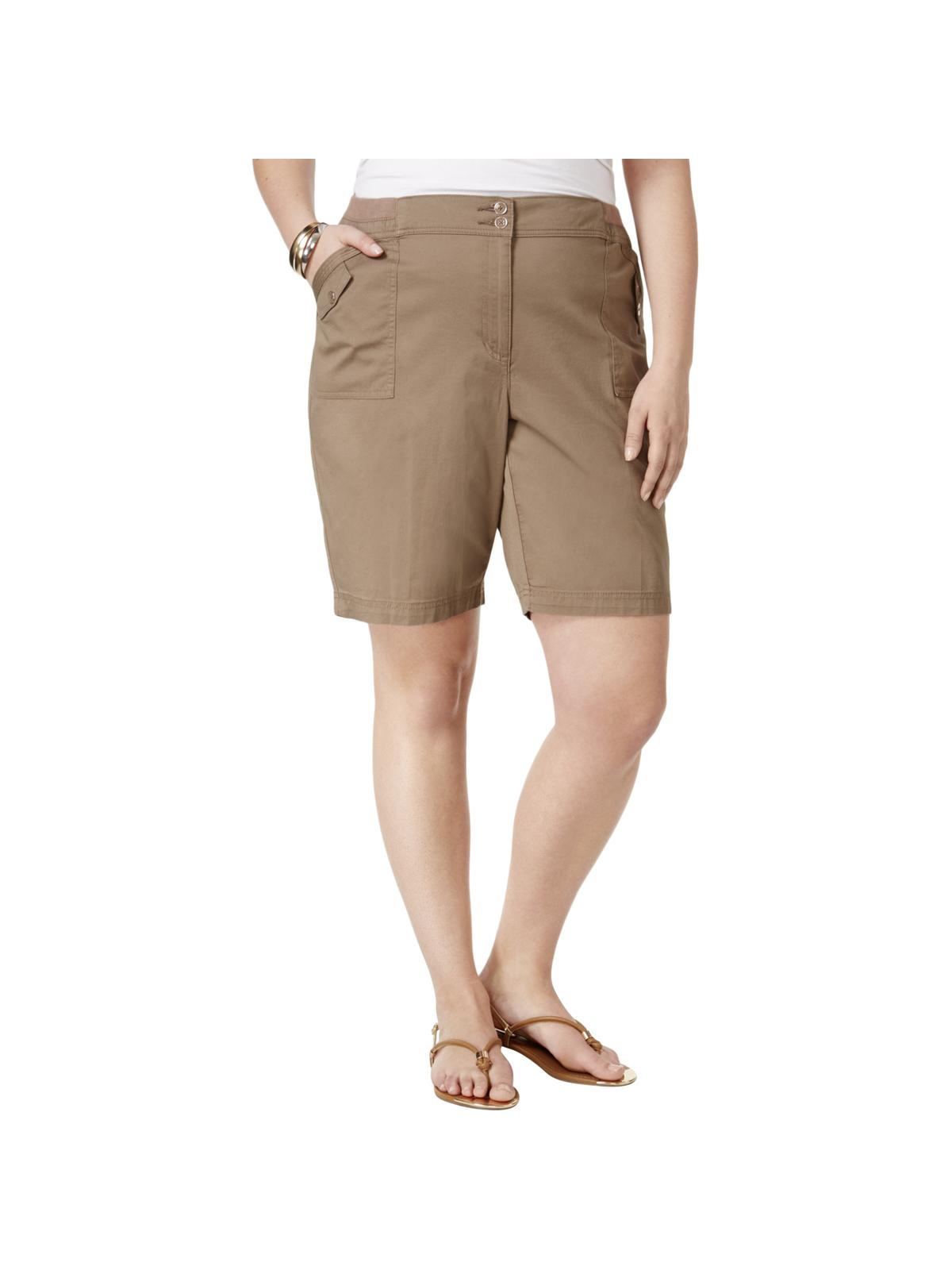 karen scott comfort waist shorts