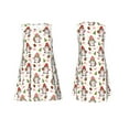 thumbnail image 7 of Fuzoiu Merry Christmas Santa Print Women's Sleeveless Dress,Summer Dresses for Women,Casual Sundresses,Beach Sleeveless T-shirt Swing Dress with Pockets, 7 of 7