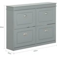 thumbnail image 2 of SoBuy FSR79-HG Armoire à Chaussures à 4 Tiroirs, Rangement pour Chaussures, Unité de Rangement, Gris, 2 of 6