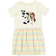 thumbnail image 3 of Inktastic I'm Three-cowgirl Riding Horse Birthday Girls Toddler Dress, 3 of 5