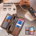 thumbnail image 2 of iPhone 11 Wallet Case,iPhone 11 Case with card Holder,Multi-function Wallet Case,2 in 1 Detachable Magnetic Wallet Case with Card Holder,PU Leather Flip Cover with Lanyard,13 Card Slots,Black, 2 of 13