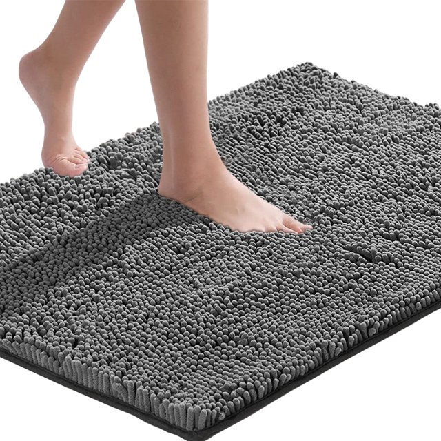 Bathroom Rug Mat, Non Slip Fluffy Bath Mat, Extra Thick Absorbent Floor
