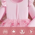 thumbnail image 5 of YUSIM Toddler Girls Tutu Dresses- Casual Long Sleeve Mesh Cute Princess Dress Pink Size 3 T, 5 of 8
