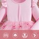 thumbnail image 4 of Vestido de cuello redondo y manga larga para niñas Vestido de cuello redondo y manga larga para niñas Falda de malla elegante Vestido de princesa elegante para niñas pequeñas Vestido de poliéster para, 4 of 8