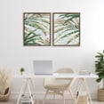 thumbnail image 2 of Stupell Industries Impressions of Fronds 2 Piece Brown Framed Floater Canvas Set design by Alex Black, 21 x 17, 2 of 9