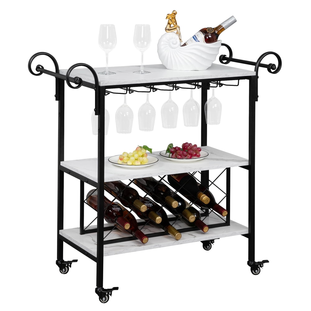 Kitchen Serving Trolley Stainless Steel Hotel Cart Storage Cart Laundry Hotel Cleaning Cart Service Car Trolley with Wine Rack Size : A Kitchen Serving Trolley Stainless Steel Hotel Cart Storage Cart Laundry Hotel Cleaning Cart Service Car Trolley with Wine Rack Size : A