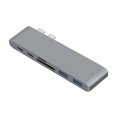 thumbnail image 1 of Lector de tarjetas USB 3.0 TF de 2 puertos Adaptador de concentrador tipo C dual para MacBook Air 2018 FLhrweasw El nuevo, 1 of 7