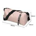 thumbnail image 3 of Bolsa de lona multifuncional, bolsa de gimnasio, bolsa de equipaje de mano para mujeres y hombres (rosa), 3 of 8