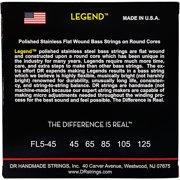 DR Strings Flatwound Legend 5-String Bass Medium