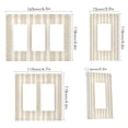 thumbnail image 2 of Yayeee Rocker Switch Wall Plate 3-Gang 6.5"x4.6" Home Decorative Outlet Cover, Soft Brown Abstract Pattern, 2 of 6