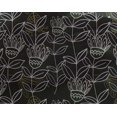 thumbnail image 4 of oneOone Georgette Viscose Black Fabric Abstracts Craft Projects Decor Fabric Printed By The Yard 42 Inch Wide, 4 of 4