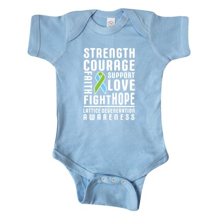 

Inktastic Lattice Degeneration Strength Hope Support and Courage Gift Baby Boy or Baby Girl Bodysuit