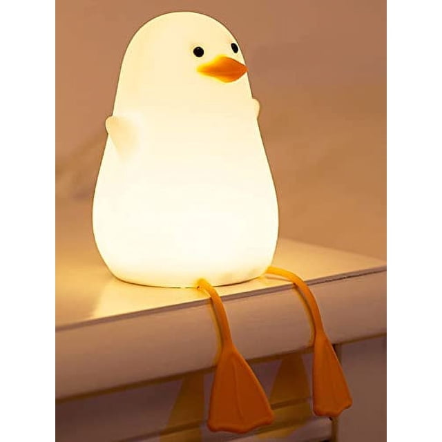 Luz nocturna de pato ZHAOCHENG para jardín de infancia Silicona suave USB LED táctil