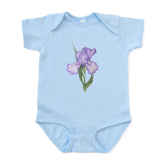 CafePress - The Purple Iris Infant Bodysuit - Baby Light Bodysuit, Size Newborn - 24 Months