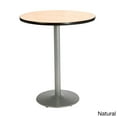 thumbnail image 3 of KFI Studios Mode 2.5' Round Bistro Table, Walnut, Silver Base, 3 of 5
