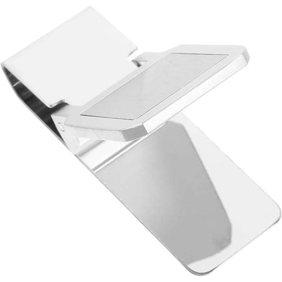 HUGFEGWE Stainless Steel Money Clip Small Check Clip Practical Money Clip Money Storage Clamp Check Storage Clip Metal Bill Clip Outdoor Money Clip Convenient Money Clip Fine Wallet Office