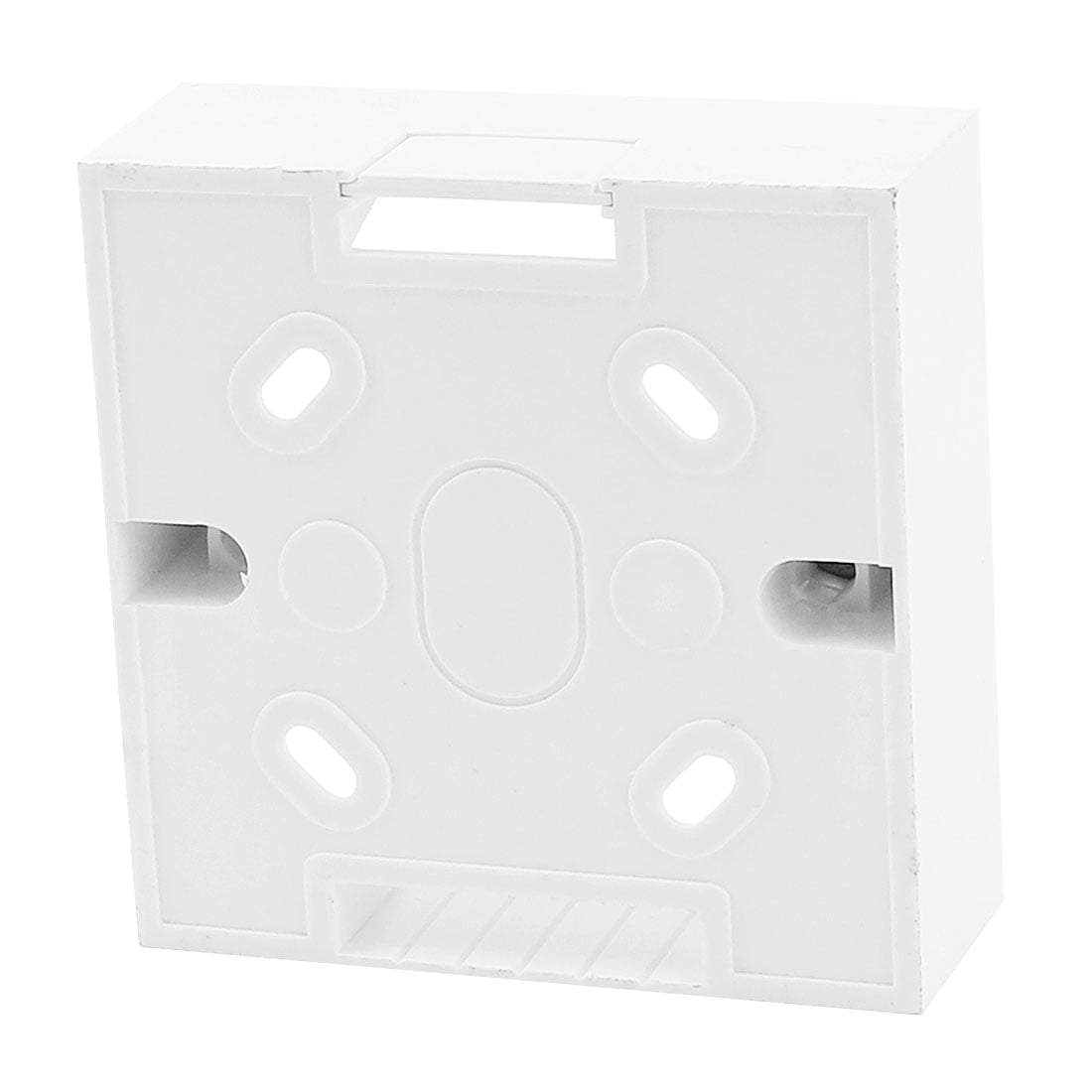 2 X 86mm x 86mm x 32mm Plastic Dual Sockets Mount Back Box Wall Socket White 