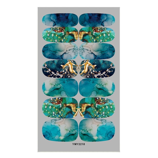 Guardurnaity Pegatina de manicura pintura cubierta completa parche herramientas adorno de uñas tipo 1 Arte de uñas Tipo 1