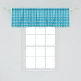 thumbnail image 2 of Ambesonne Spring Window Valance, Blooming Daisies on Blue, 42" x 18", Azure Blue Yellow, 2 of 3