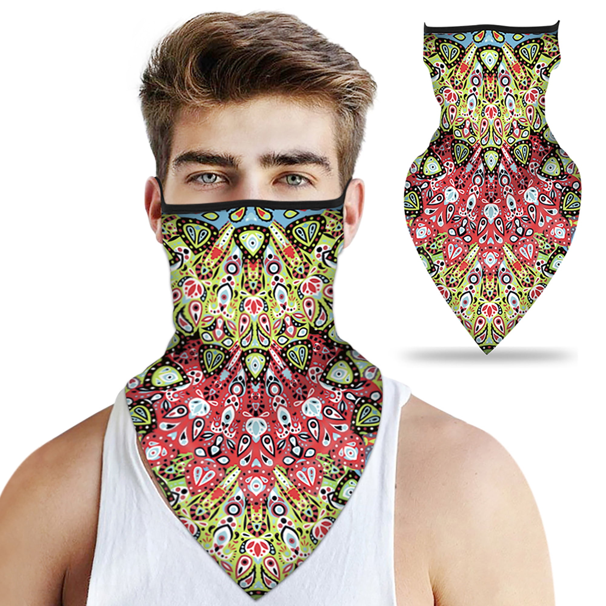 CVLIFE Balaclava Tube Scarf Face Mask Neck Gaiter Earloop Headband