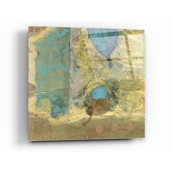 Epic Art 'Wabi-Sabi Leaf' by Elena Ray Acrylic Glass Wall Art, 24"x24"