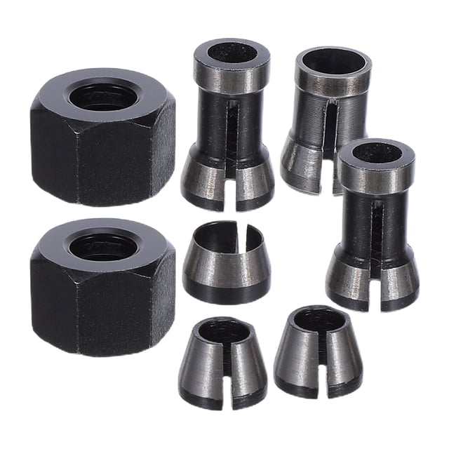 ADDHAT 8Ud De Collet Chuck Y Tuerca Para Router En Resistente Para Trabajos De Grabado Y Fresado