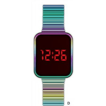 Time and Tru Adult Female LED Watch in One Size Color Rainbow - 4179WML