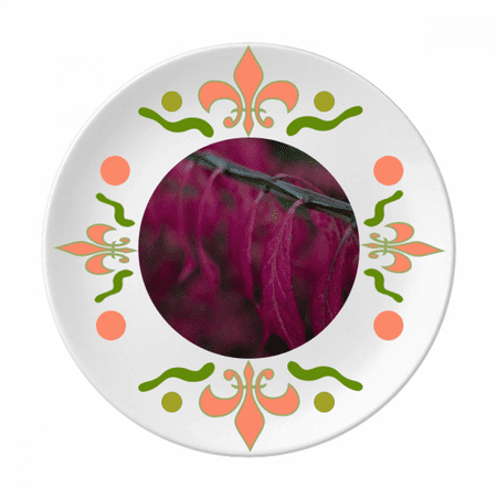 

Red Nature Photography Flower Ceramics Plate Tableware Dinner Dish