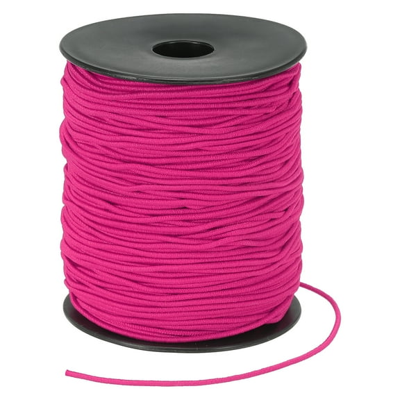 Uxcell Elastic Cord, 1.5mm Stretchy Elastic String 100 Yards for Jewelry Making, Necklaces, Beading and Crafts DIY, Fuchsia