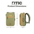 thumbnail image 3 of RTIC Ultra-Dry Backpack, Waterproof, Laptop Compartment, 26 Liters, Olive & Orange, 3 of 8