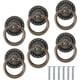 thumbnail image 1 of 6 Pcs Furniture Knobs Ring Cabinet Handle Vintage Cabinet Knobs Drawer Knobs Drawer Cupboard Drawer Pulls Knob for Cabinet Cupboard Dresser Door Cabin, 1 of 5