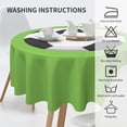 thumbnail image 4 of Soccer Tablecloth Round Table Cloths 60 Inch Wrinkle Resistant Picnic Table Covers Washable Polyester for Holiday Kitchen Party Picnic, 4 of 6