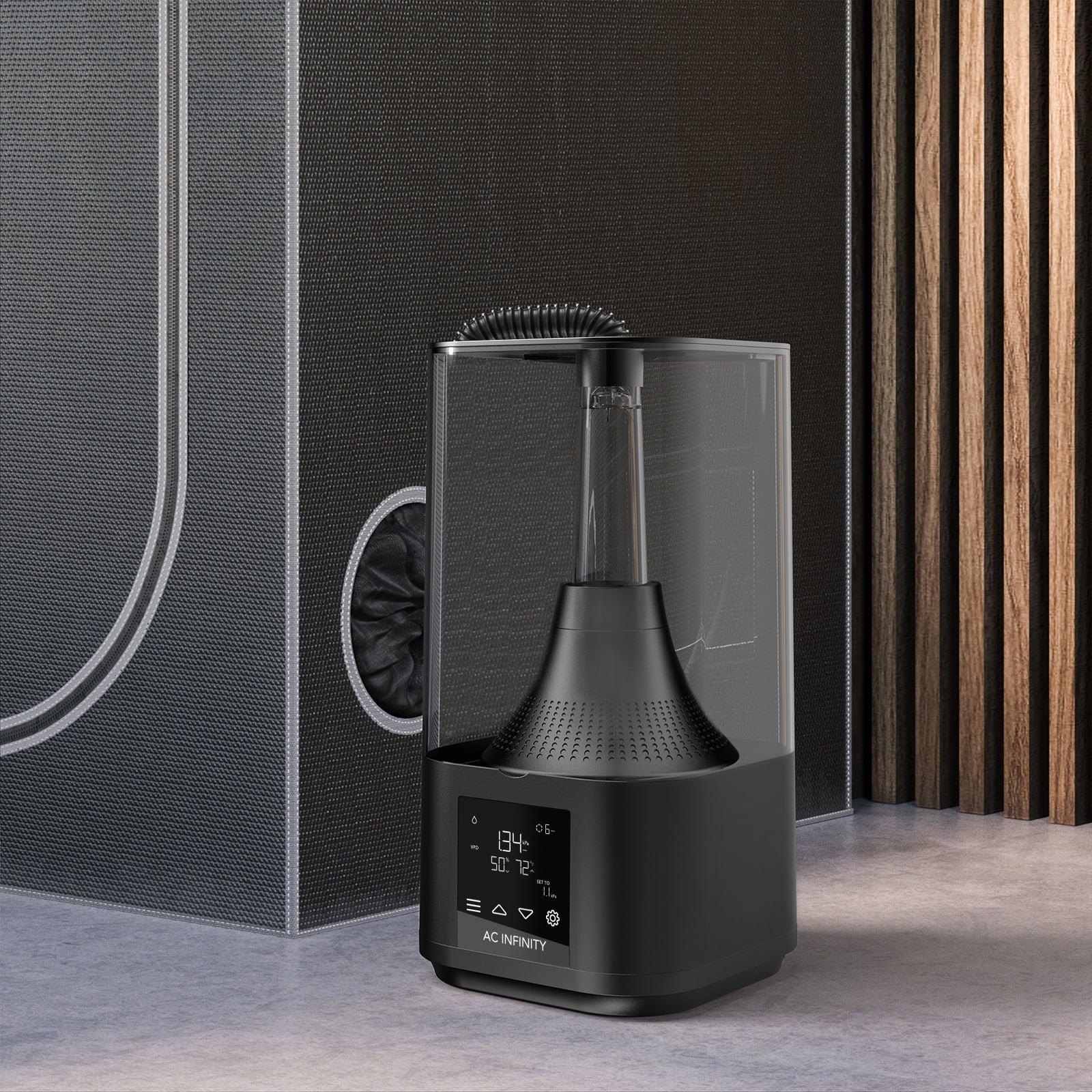 AC Infinity CLOUDFORGE T3, Plant Humidifier 4.5L with VPD and Humidity Controller, Detachable Tubing, Indoor Room Humidifier with Redesigned No-Leak Seal for Grow Tents, Grow Rooms & Greenhouses