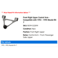 thumbnail image 2 of Front Right Upper Control Arm - Compatible with 1993 - 1995 Mazda RX-7 1994, 2 of 2