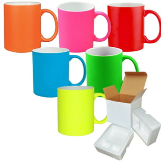Shop Now for Bulk Sublimation Mugs - 12 Pack of 15oz Red Inner Color  Charging Mugs - Foam Support Shipping Boxes! - Mugsie
