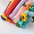 thumbnail image 4 of 100Pcs/Set Pipe Cleaner Flower Crafts Kit Multi-Color Chenille Stem Twist Stick Adults Beginner DIY Handmade Flower Bouquet Decoration Craft Supplies, 4 of 8