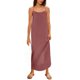 thumbnail image 5 of TaTaai Square Neck Slip Dress Women, Linen Blend Backless Sleeveless Maxi, Solid Color High Slit Ankle Dress, Summer Boho Beach Cover Gift, 5 of 8