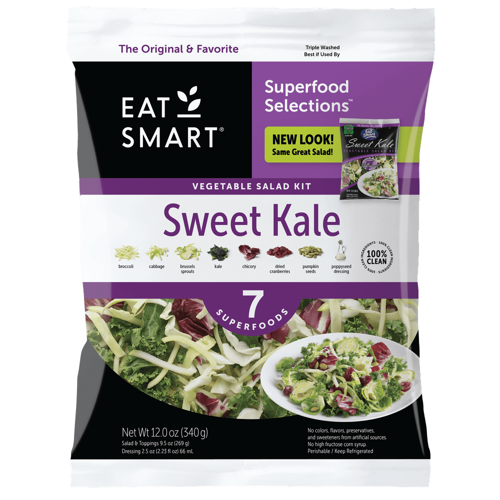 Eat Smart Sweet Kale Vegetable Salad Kit, 12 oz - Walmart.com - Walmart.com
