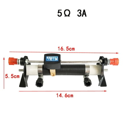 

Goodhd 1 Piece Sliding Rheostat Adjustable Resistance 20Ω 2A Physics Teaching Equipment