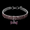thumbnail image 1 of Agiferg Cute Mini Pet Dog Bling Rhinestone Chocker Collars Fancy Dog Necklace, 1 of 3