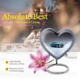 thumbnail image 5 of Vintage Charm of a Bygone Era - Urn Heart Keepsakes For Human Ashes - Heavenly Urn for Spiritual Goodbyes - Sacred Ashes Holder - 3 Inch, 1 Pc, 5 of 5